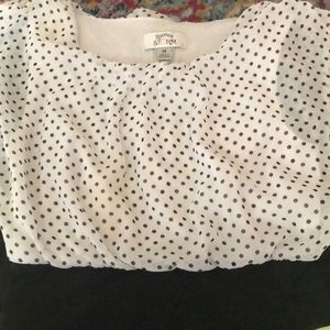 SWEET STORM | FORMAL BLACK & WHITE POLKA DOT DRESS
